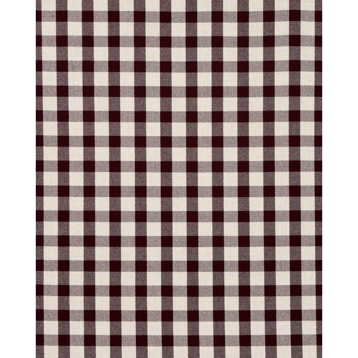Schumacher Galt Wool Check Plum Fabric