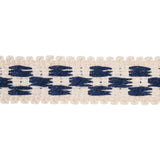 Schumacher Indigo Crawford Check Tape Narrow