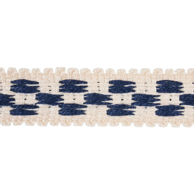Schumacher Indigo Crawford Check Tape Narrow