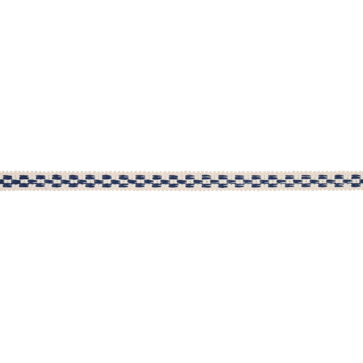 Schumacher Indigo Crawford Check Tape Narrow
