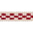 Schumacher Cornwallis Red Crawford Check Tape Narrow
