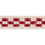 Schumacher Cornwallis Red Crawford Check Tape Narrow