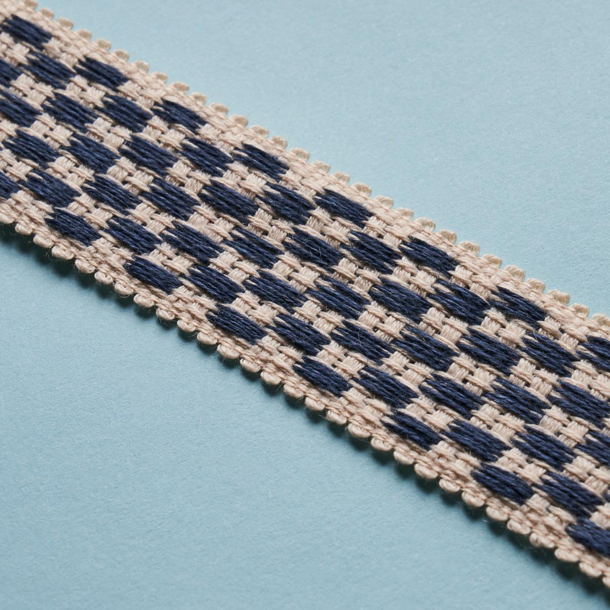 Schumacher Indigo Crawford Check Tape Medium