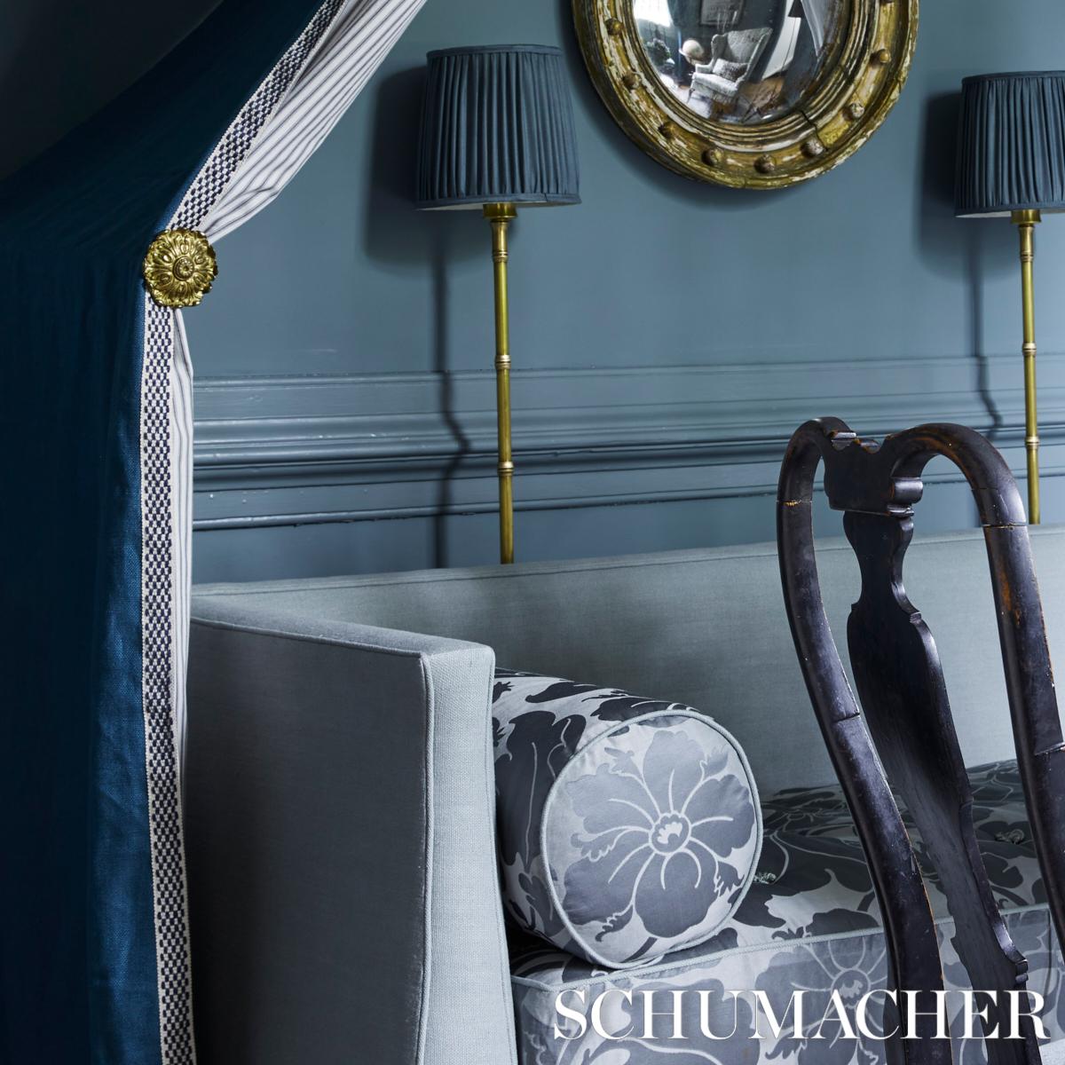 Schumacher Indigo Crawford Check Tape Medium