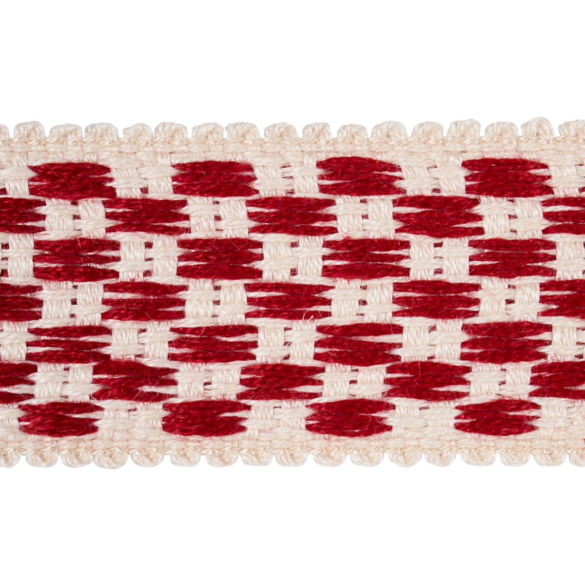 Schumacher Cornwallis Red Crawford Check Tape Medium