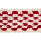 Schumacher Cornwallis Red Crawford Check Tape Medium