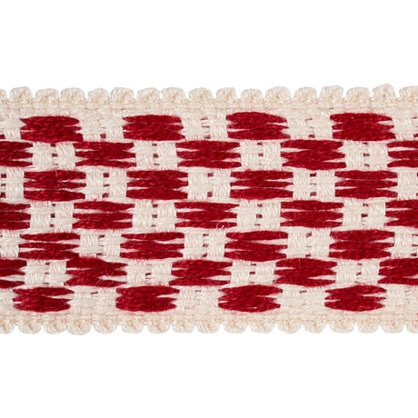 Schumacher Cornwallis Red Crawford Check Tape Medium