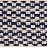 Schumacher Crawford Check Tape Wide Indigo Trim