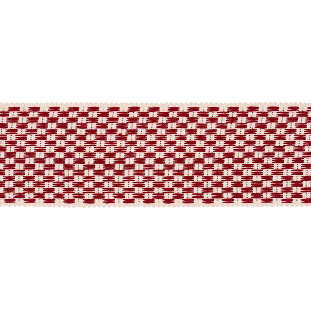 Schumacher Cornwallis Red Crawford Check Tape Wide