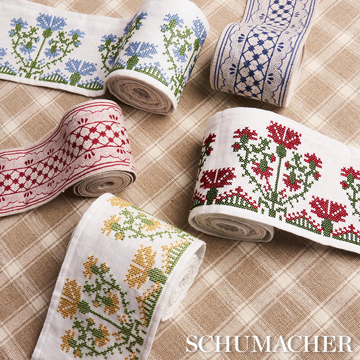 Schumacher Washington Blue Davison Scalloped Tape