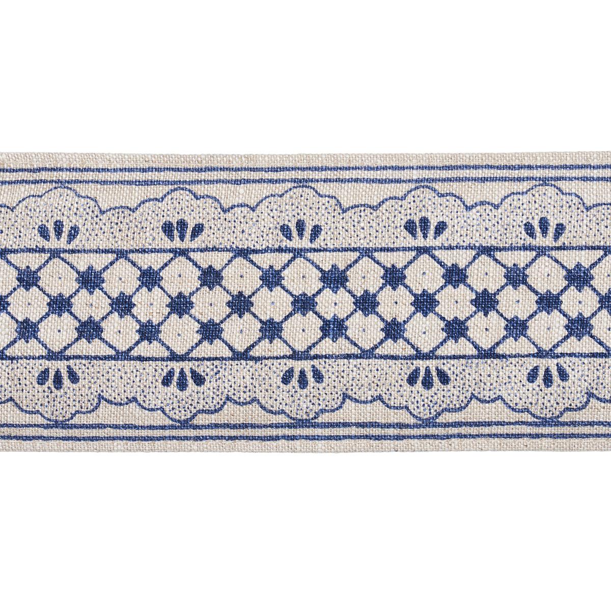 Schumacher Washington Blue Davison Scalloped Tape