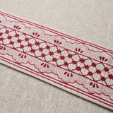 Schumacher Crimson Davison Scalloped Tape