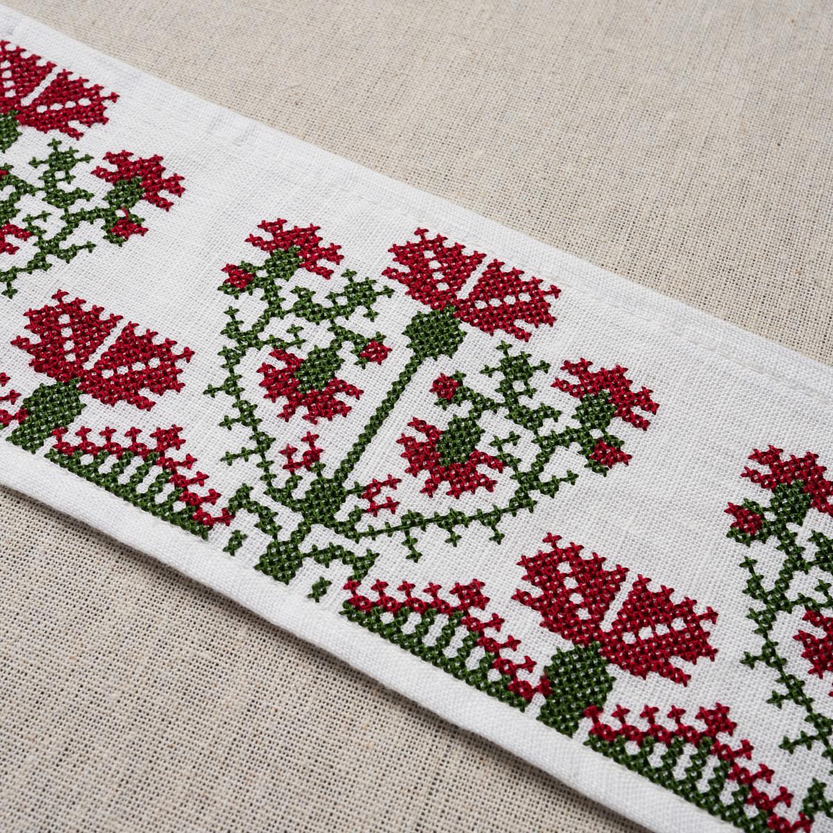 Schumacher Claret Custis Embroidered Tape