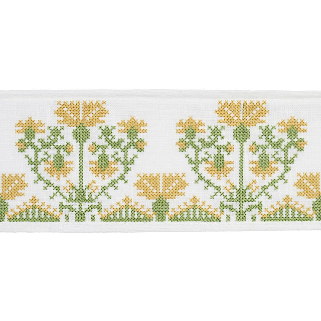 Schumacher Marigold Custis Embroidered Tape