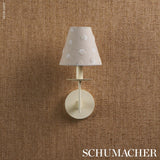 Schumacher Taylor Embroidery Ivory On Natural Fabric