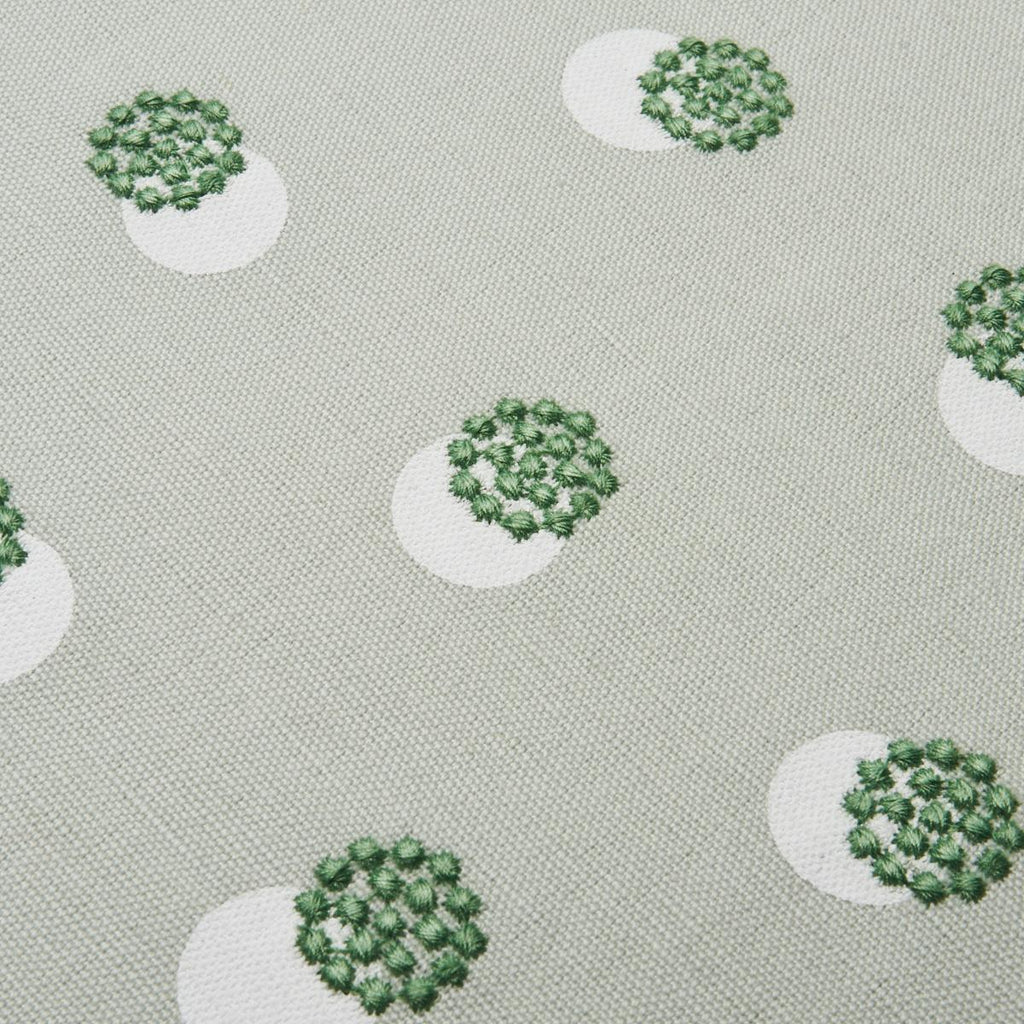 Schumacher Taylor Embroidery Green Fabric