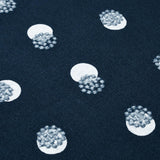 Schumacher Taylor Embroidery Sky On Navy Fabric