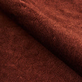 Schumacher Sumptuous Silk Wool Velvet Mahogany Fabric