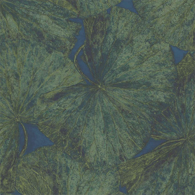 Zoffany Taisho Lotus Panel A Malachite/Lapis Wallpaper