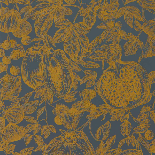 Harlequin Melograno Gold/Wild Water Wallpaper
