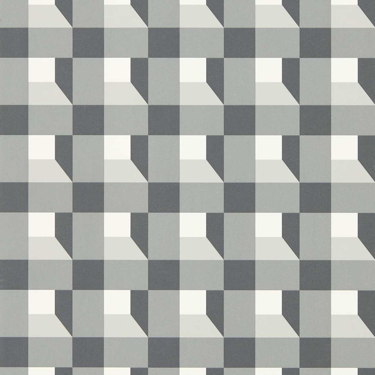 Harlequin Blocks Black Earth/Sketched/Diffused Light Wallpaper