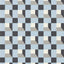 Harlequin Blocks Cornflower/Black Earth/Sketched Wallpaper