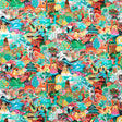 Harlequin Journey of Discovery Velvet Ionian/Harissa/Emerald Fabric