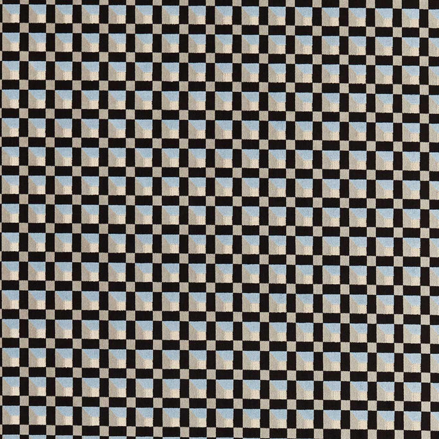 Harlequin Blocks Cornflower/Black Earth/Sketched Fabric