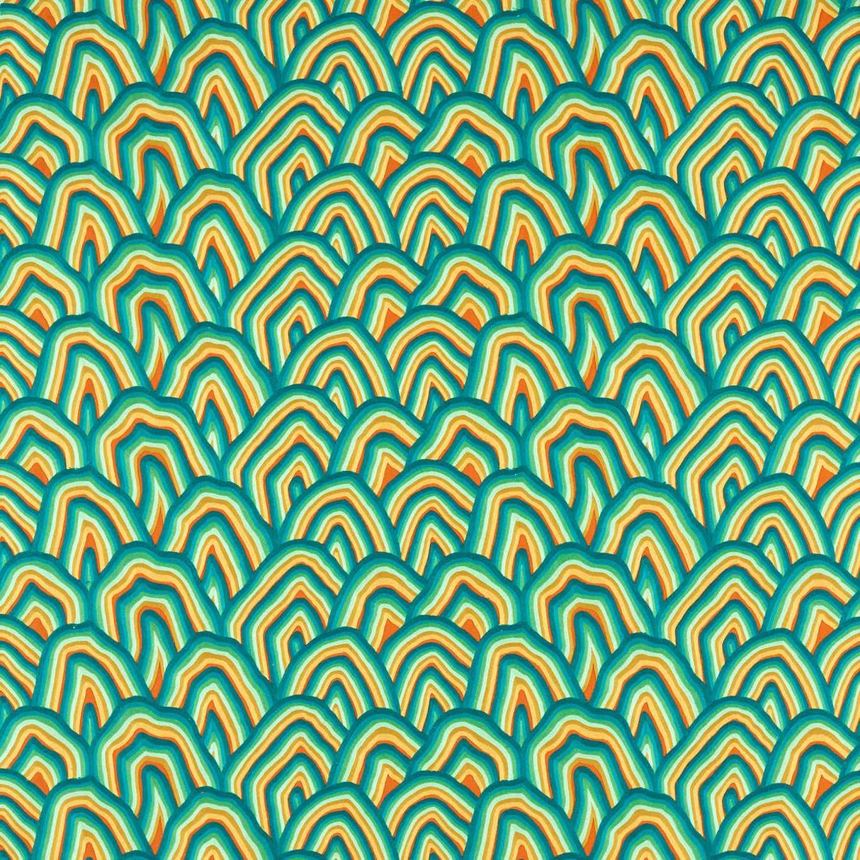 Harlequin Kumo Wilderness/Amber Light/Paprika Fabric