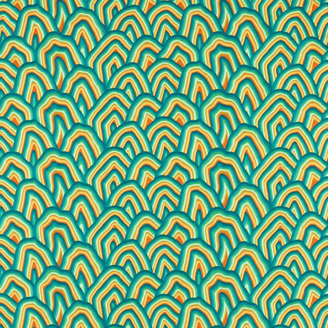Harlequin Kumo Wilderness/Amber Light/Paprika Fabric