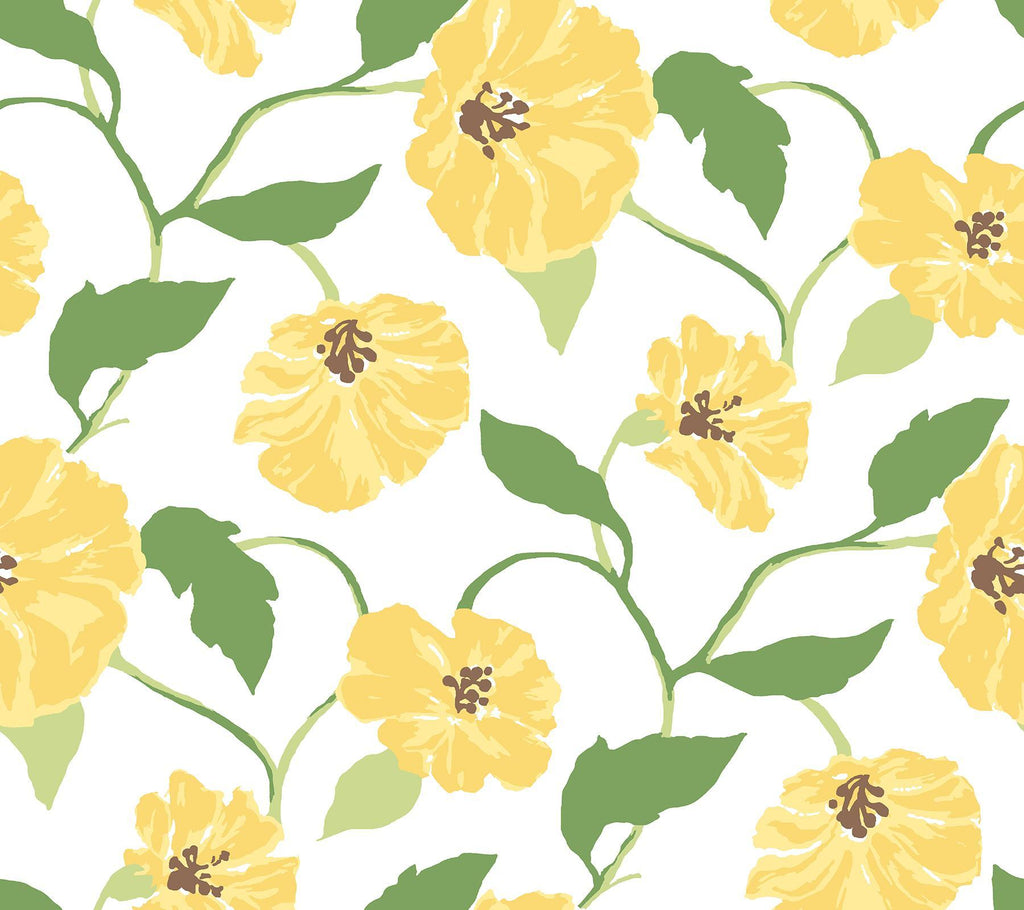 York Lemon Grove Jungle Garden Peel & Stick Lemon Grove Wallpaper