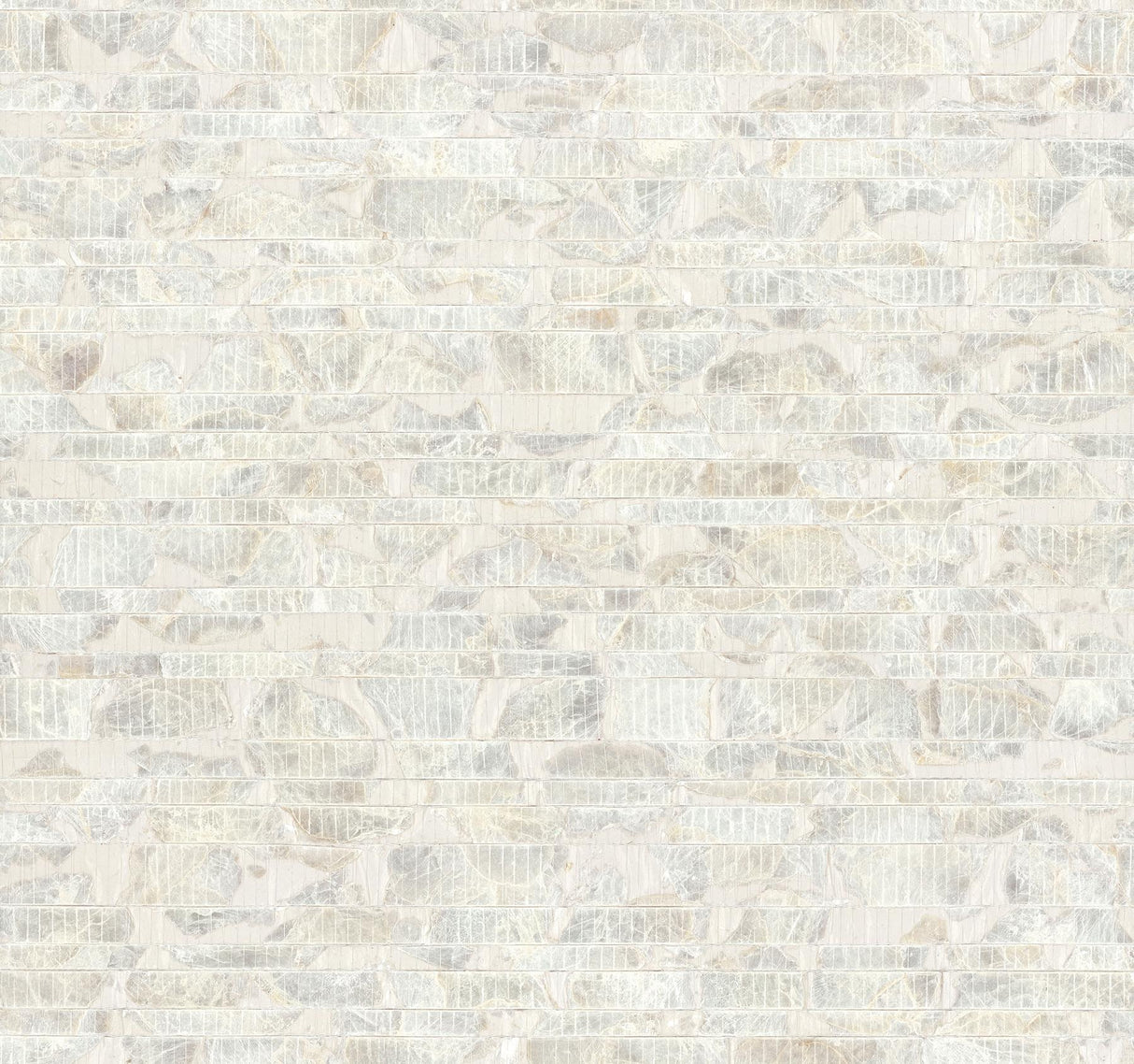 York Capiz Offering White Pearl Wallpaper