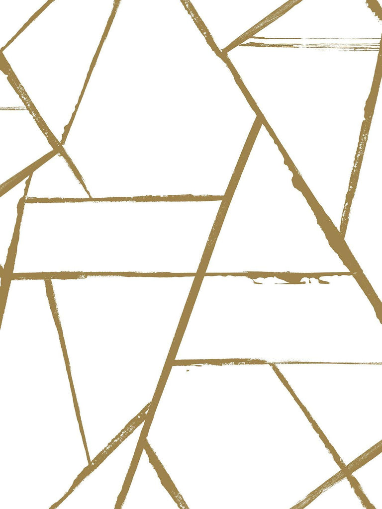 York Intersect Gold Metallic Wallpaper