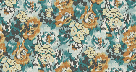 Missoni Flower Pot Teal/Orange Wallpaper