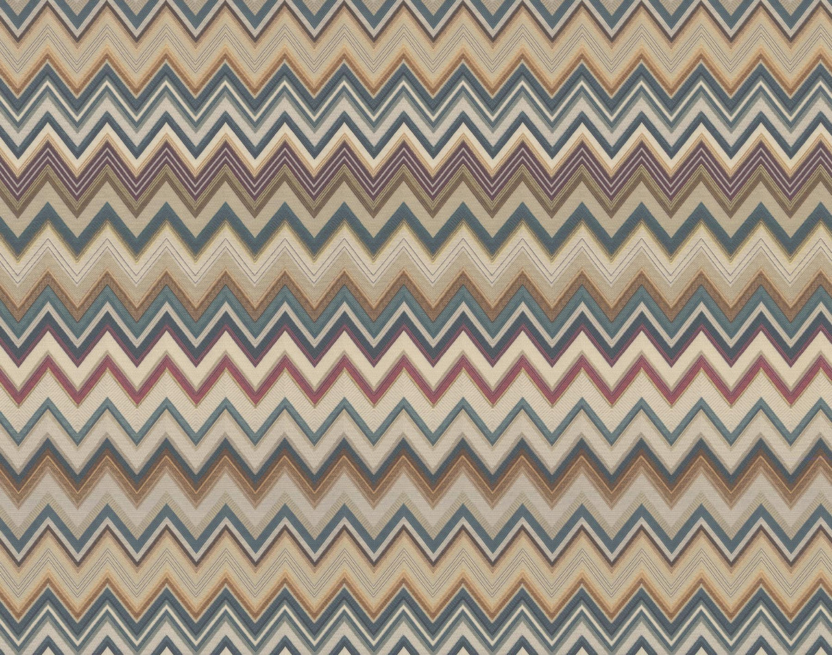 Missoni Happy Zig Zag Green/Brown Wallpaper