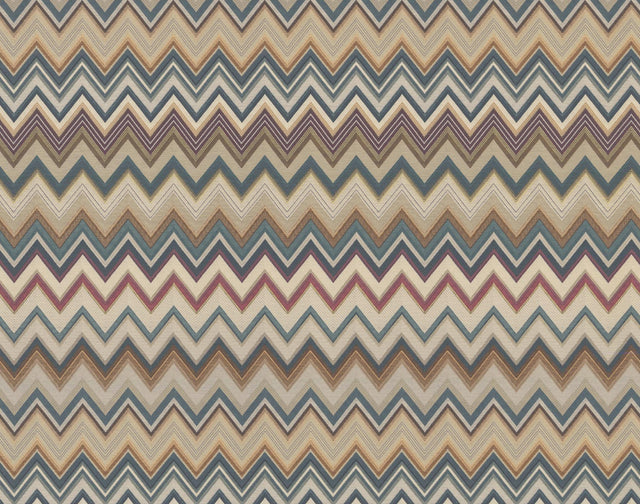 Missoni Happy Zig Zag Green/Brown Wallpaper