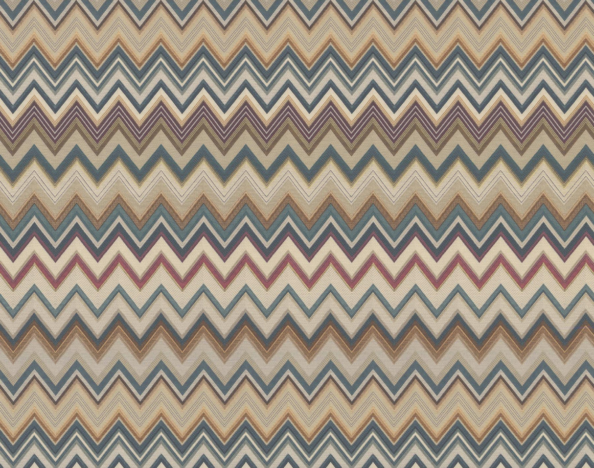 Missoni Happy Zig Zag Green/Brown Wallpaper