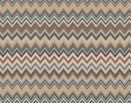 Missoni Happy Zig Zag Green/Brown Wallpaper