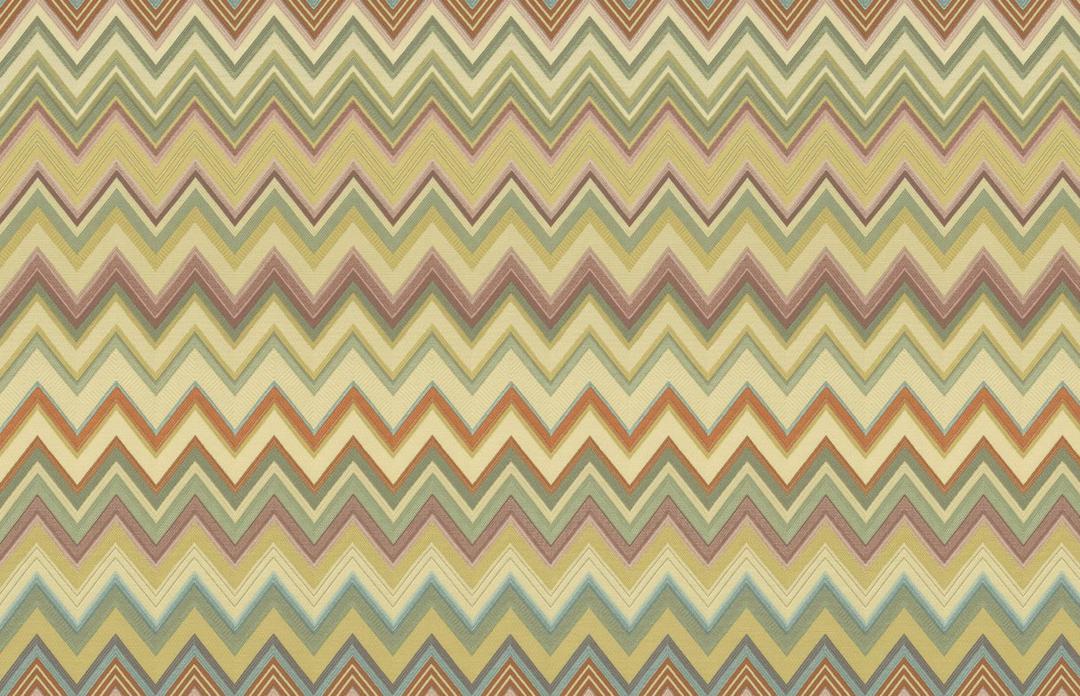 Missoni Happy Zig Zag Gold Wallpaper