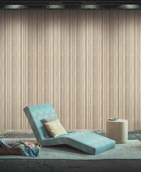Missoni Striped Sunset Brown Wallpaper