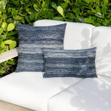 Elaine Smith Textured Indigo Deep Blue 20"x20" Decorative Pillow