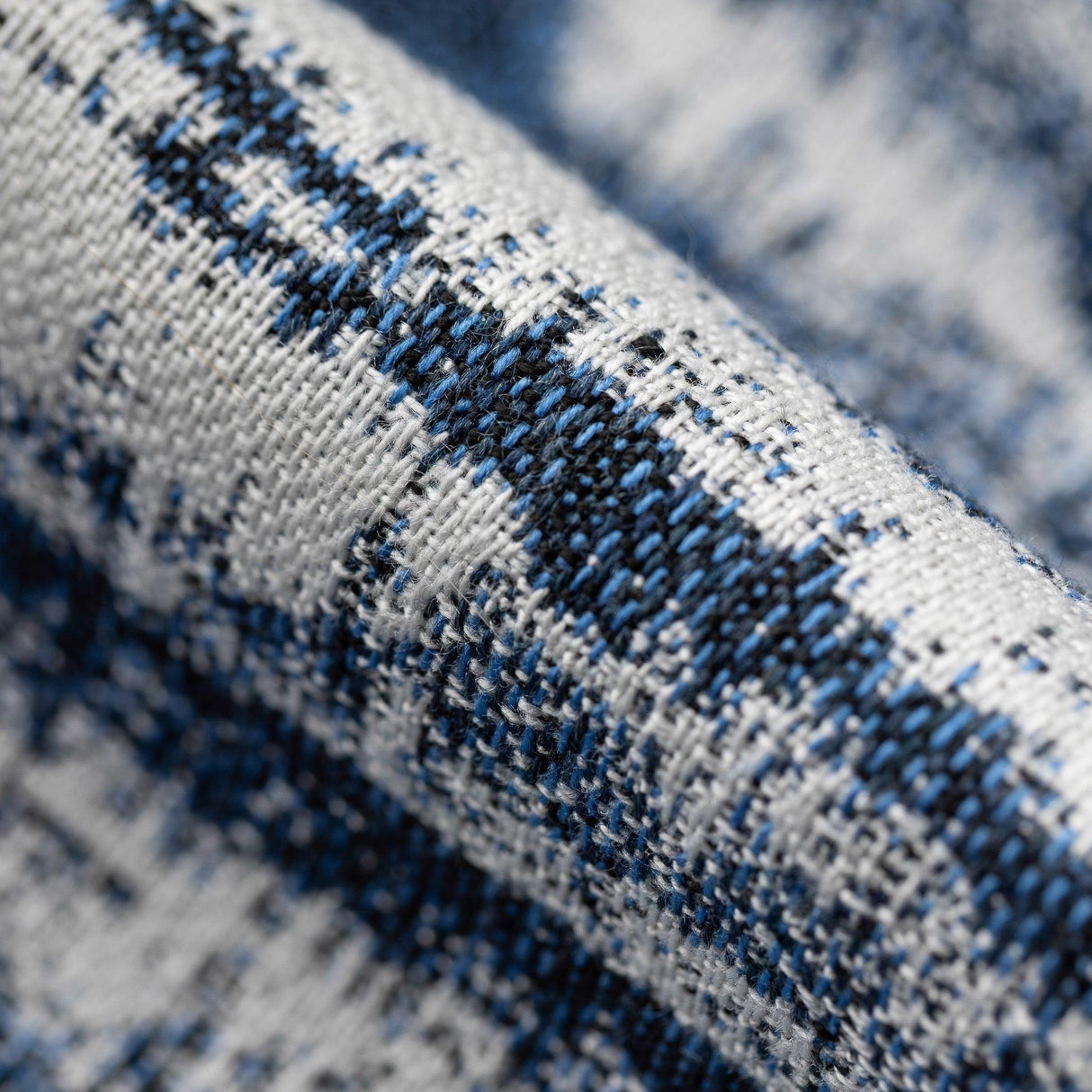 Elaine Smith Linear Indigo Blue 20"x20" Decorative Pillow