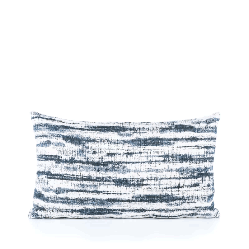 Elaine Smith Linear Indigo Blue 12"x20" Decorative Pillow