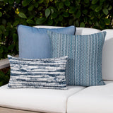 Elaine Smith Linear Indigo Blue 12"x20" Decorative Pillow