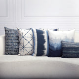 Elaine Smith Trilogy Indigo Blue 20"x20" Decorative Pillow