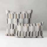 Elaine Smith Chiseled Camel Gray 20"x20" Decorative Pillow