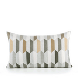 Elaine Smith Chiseled Camel Gray 12"x20" Decorative Pillow
