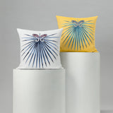 Elaine Smith Chameleon Capri Blue 22"x22" Decorative Pillow
