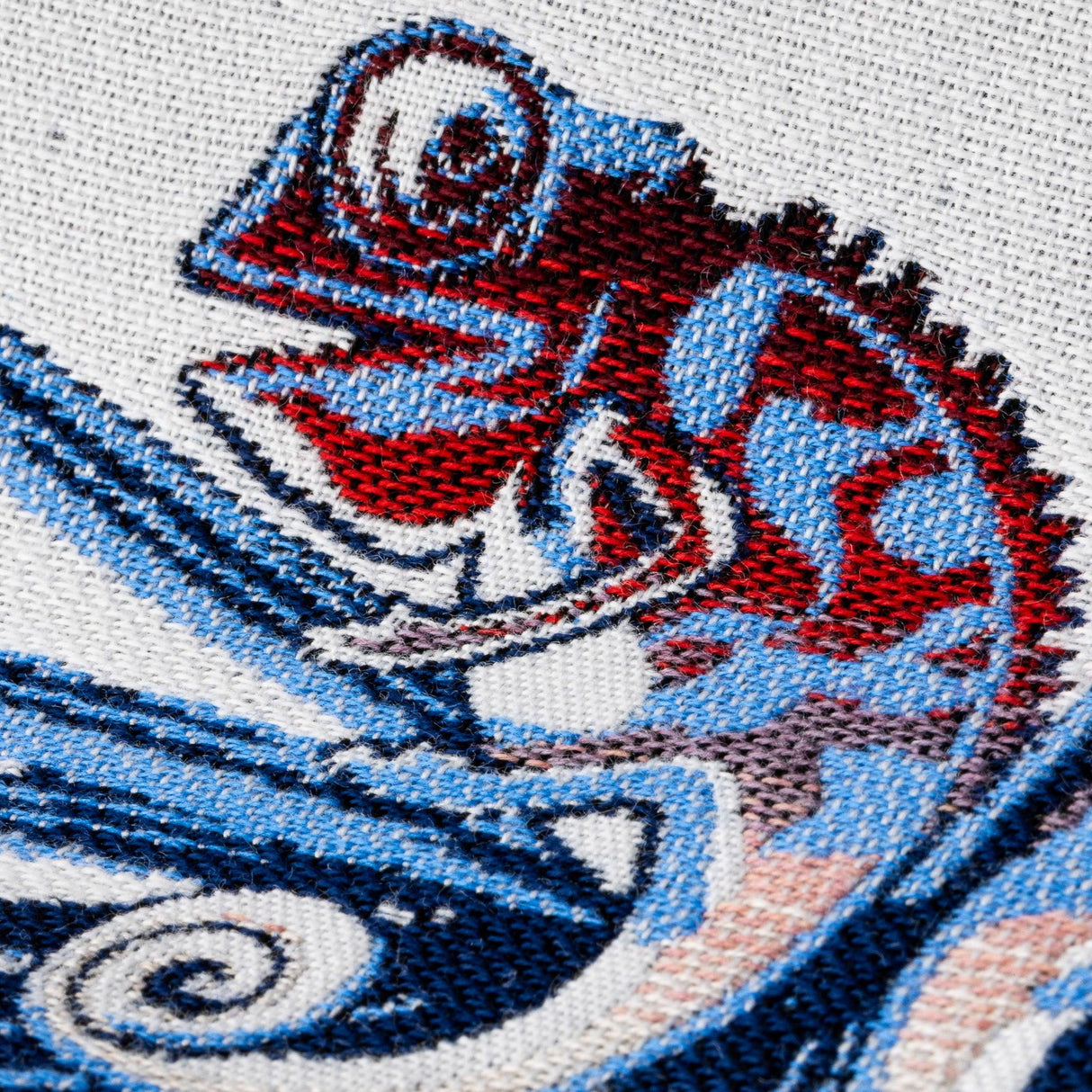 Elaine Smith Chameleon Capri Blue 22"x22" Decorative Pillow
