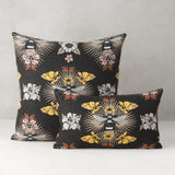 Elaine Smith Honey Bee Black 22"x22" Decorative Pillow